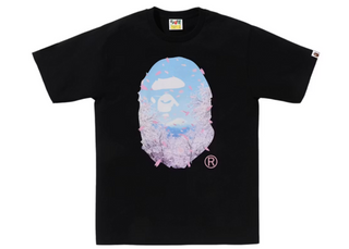 BAPE Sakura Photo Ape Head Tee (SS26) Black