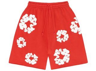 Denim Tears The Cotton Wreath Sweatshorts Red