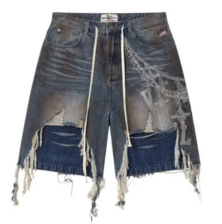 Vale Forever Chain Jorts Mid Wash