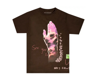 Cactus Jack Astroworld All Seeing Hand Tee Brown