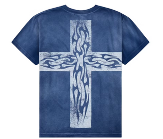 Hellstar Carry Your Cross Tee Navy