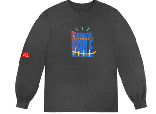 Travis Scott Smile L/S Tee Grey
