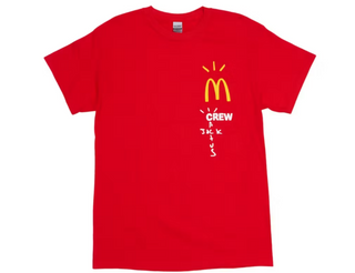 Cactus Jack Crew Tee Red