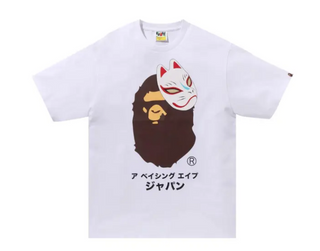 BAPE Japanese Fox Mask Tee White