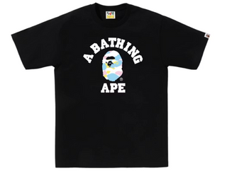 BAPE New Multi Camo College Tee (SS26) Black