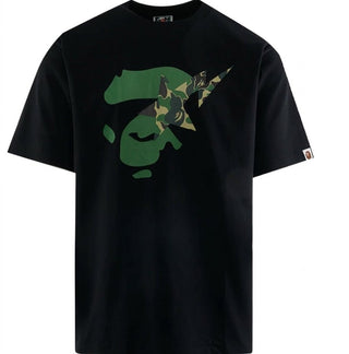 A Bathing Ape ABC Camo Ape Face STA Tee Black/Green