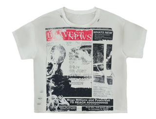 Bravest Studios Newspaper Tee Gray