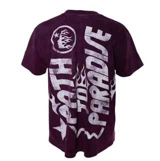 Hellstar Jesus Emblem Tee Burgundy