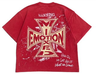 Mixed Emotions Crimson Tee Red