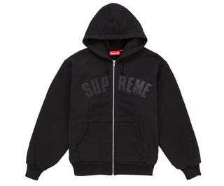 Supreme Arc Thermal Lined Zip Up Hooded Sweatshirt (FW26) Black