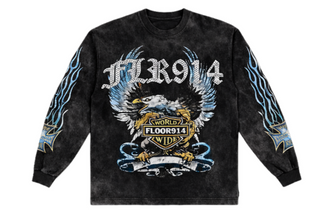 Floor914 Skystricker L/S Tee Black Wash