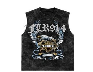 Floor914 Skystricker Sleeveless Tee Black Wash