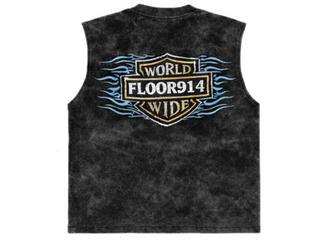 Floor914 Skystricker Sleeveless Tee Black Wash