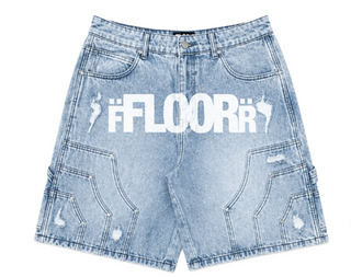 Floor914 Uniform Jorts Blue Wash