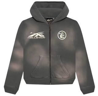 Hellstar Studios Zip Hoodie Grey