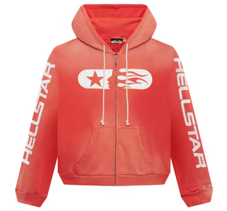 Hellstar Studios Zip Hoodie Red