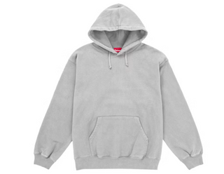 Supreme Mirrored Applique Hooded Sweatshirt Heather Grey