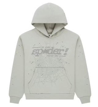 Sp5der Tonal Punk V2 Hoodie Sport Grey