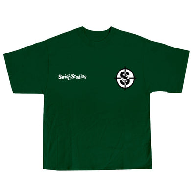 Cross Hair Tee Green