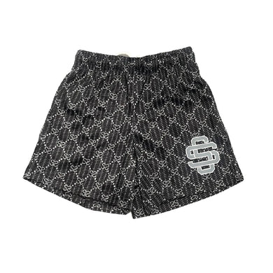 Monogram Mesh Shorts Black