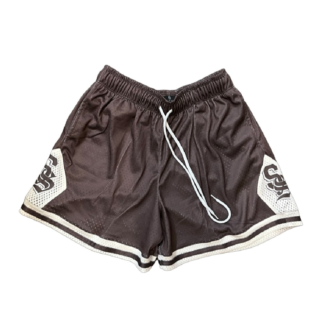 SS Diamond Mesh Shorts Mocha