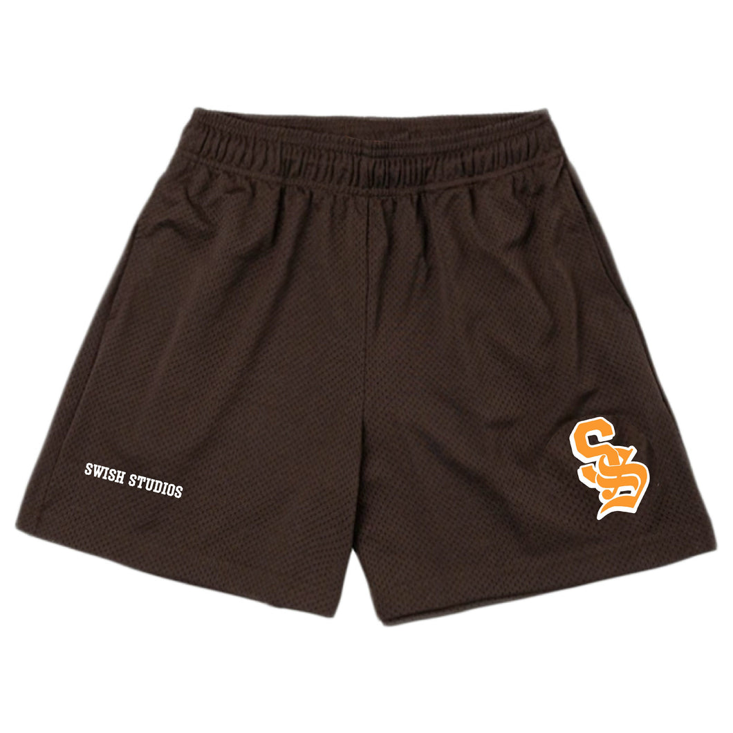SS Mesh Shorts Brown
